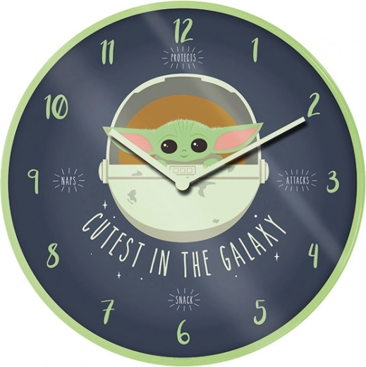 Wanduhr Mandalorian aus Star Wars
