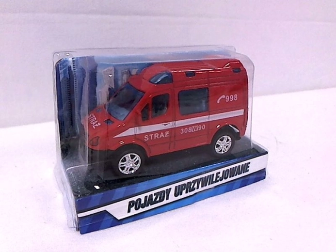 Mini-Feuerwehrvan 8 cm