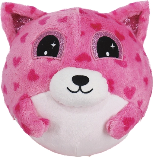 Aufblasbarer Plüsch-Teddy rosa 15 cm