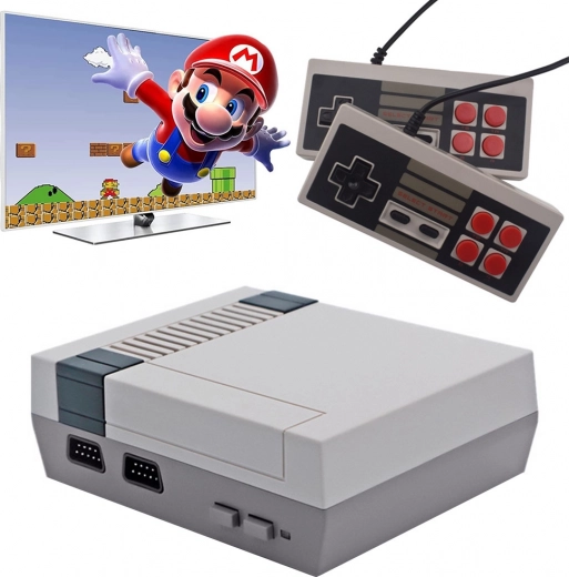 Retro-Mini-Spielkonsole mit 620 vorinstallierten Spielen und 2 Controllern