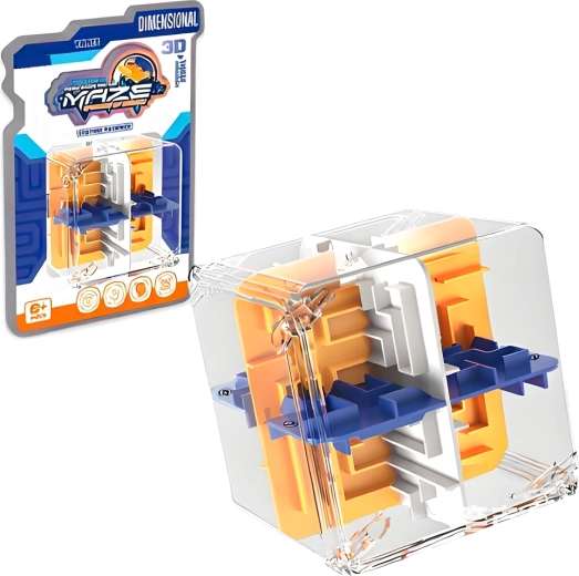 3D-Knobelspiel Labyrinth in der Würfelbox