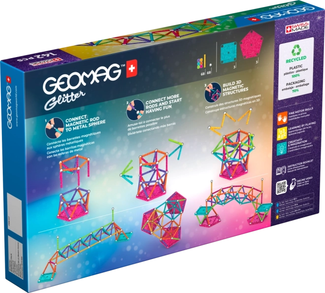 Geomag Glitter Baukasten 142 Teile