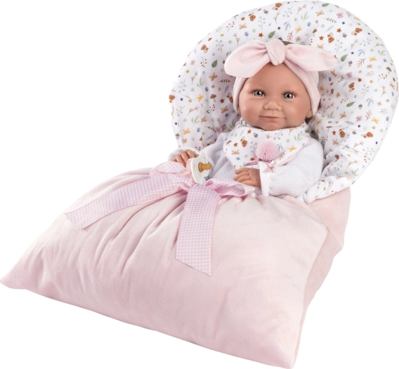 Llorens Neugeborenes Mädchen – realistische Puppe mit Vollvinylkörper 40 cm