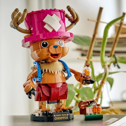 Bewegliche Chopper-Figur auf Ausstellungsständer