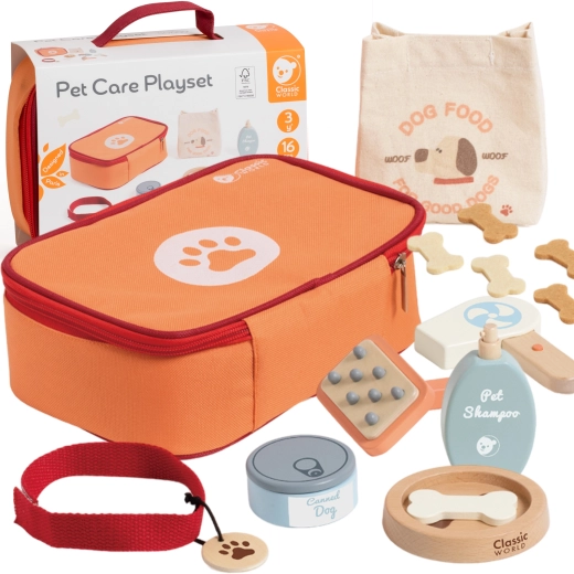 Classic World tragbares Tierarzt-Set zur Haustierpflege