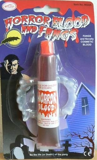 Vampirzähne mit Kunstblut für Kinderkostüme
