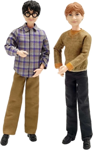 2 detailreiche Figuren: Harry Potter und Ron Weasley