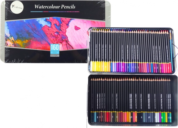 großes Set Aquarell-Buntstifte 160 Farben