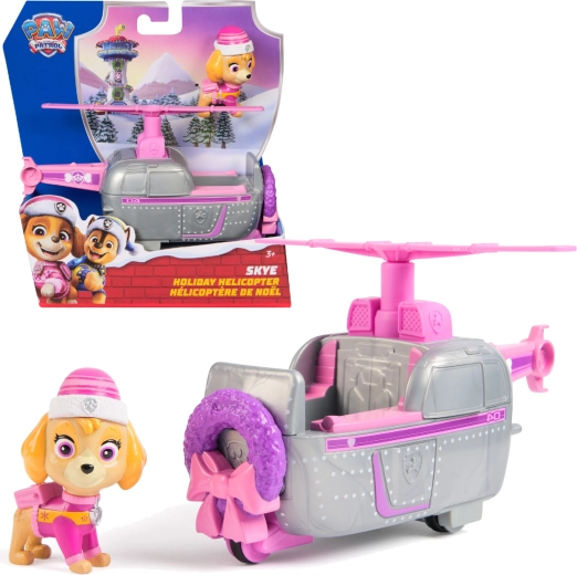 PAW Patrol Weihnachtshelikopter mit Skye-Figur