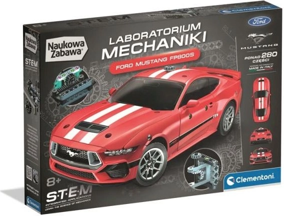 Clementoni Naukowa Zabawa Laboratorium mechaniky Ford Mustang GT