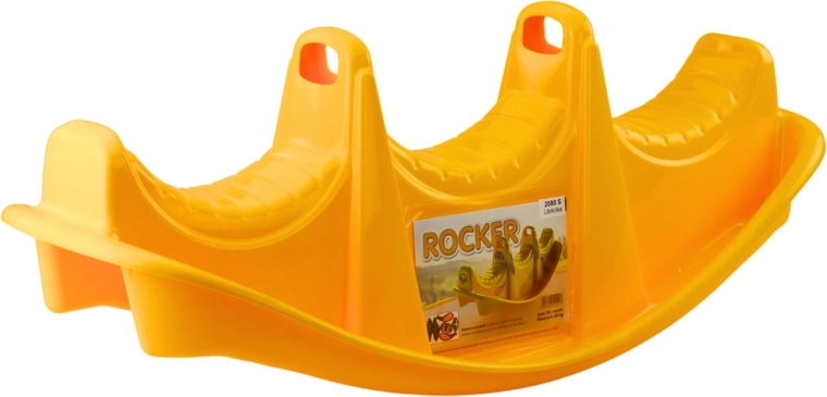 Gelbe Kinderschaukel für Drei Personen