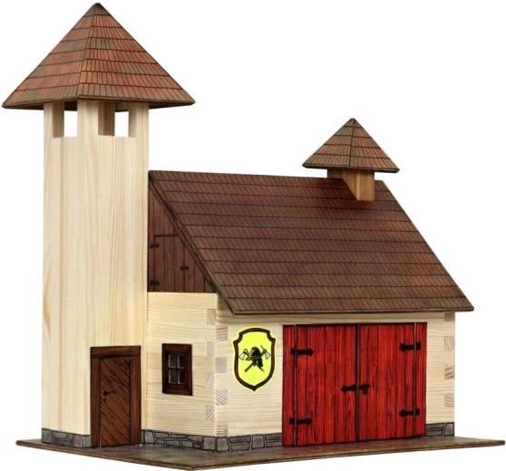 Walachia Holzklebe-Bausatz Feuerwehrhaus