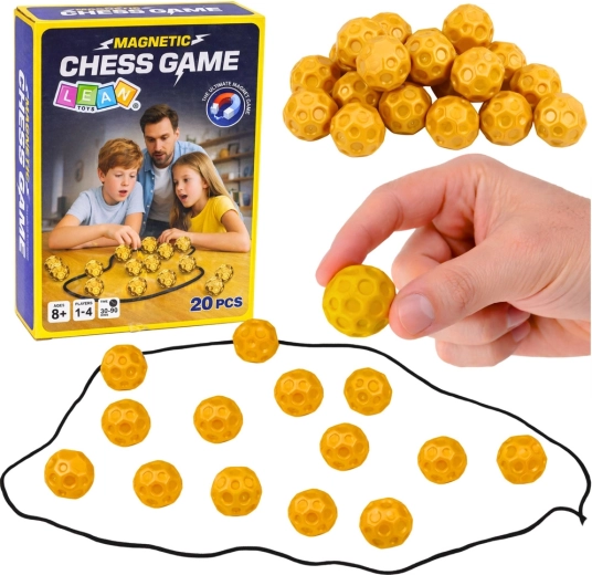 Magnetisches Logikspiel für Familien, 20 magnetische Steine