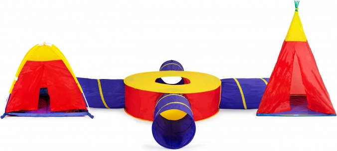 Set aus Kinderzelten 7-in-1 mit 4 Tunneln IPLAY