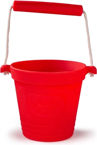 Silikon-Strandeimer Bigjigs Toys – rot