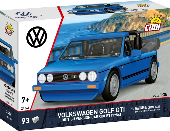 Cobi Volkswagen Golf GTI Cabriolet 1984 britische Version 1:35 (93 Teile)