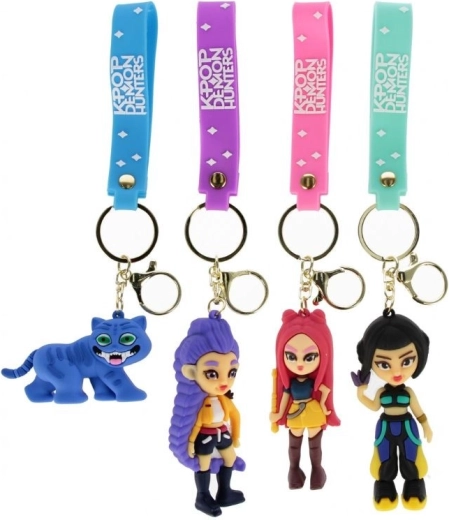 Gummi-Schlüsselanhänger K-POP Demon Hunters mit Handschlaufe