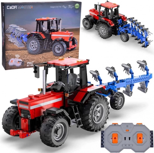 Klemmbausatz RC-Traktor mit Pflug 1:17, 1675 Teile