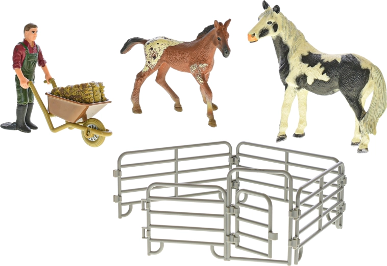 Modularer Pferch mit öffnendem Tor