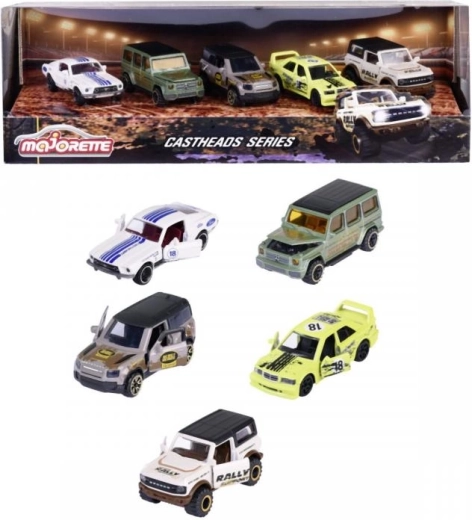 Geschenkset aus Druckguss-Miniaturautos CastHeads Series 1:64 (5 Stk.)