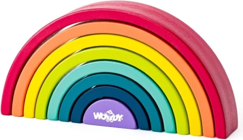 Holz-Balancierblöcke - Regenbogen