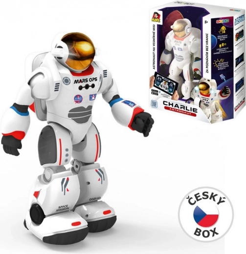 Roboter Astronaut Charlie mit Lehranwendung