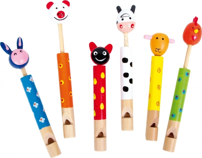 Kinder Holzpfeife Tiere