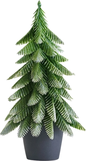 Realistische Zweige mit silbrigem Reif