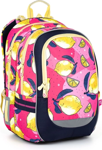 Topgal leichter Schulrucksack mit Zitronen-Motiv coda