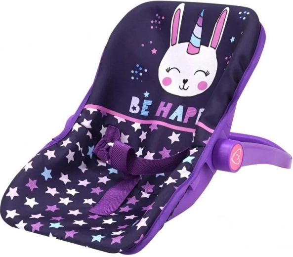 Autositz für Puppe – Sterne mit Einhorn
