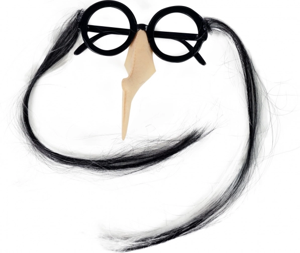 Hexenbrille mit Nase