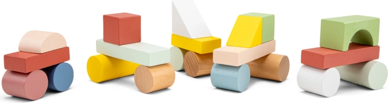 FSC-Holzbausteine – 100 Stück