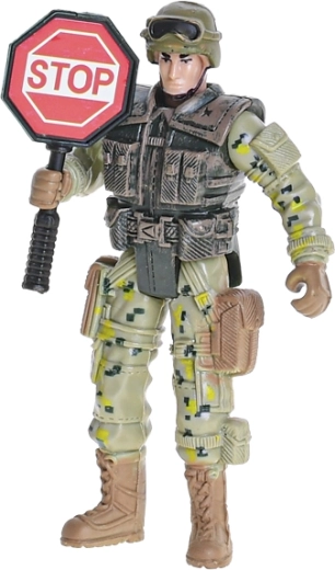 Bewegliche Figur für actionreiche Posen