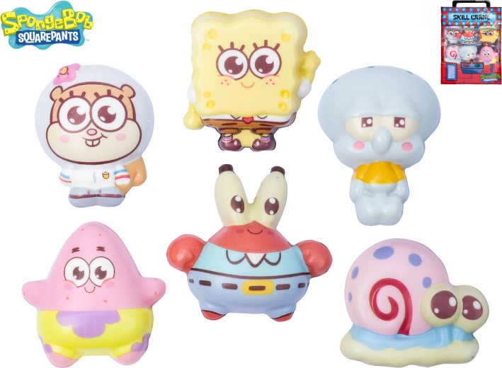 SpongeBob Schaumfiguren im Beutel (6 Stk.)