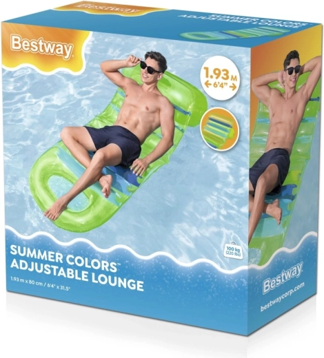 Aufblasbare Liege Summer mit verstellbarer Rückenlehne 193 × 80 cm