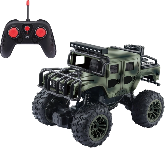 Militärisches RC-Auto mit Fernbedienung und Lichteffekten