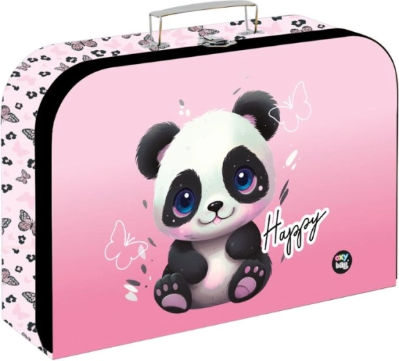 Kinder-Laminoköfferchen Panda 34 cm