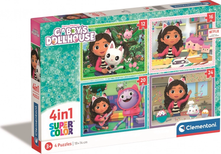 Puzzle 4-in-1 Gabby’s magisches Puppenhaus