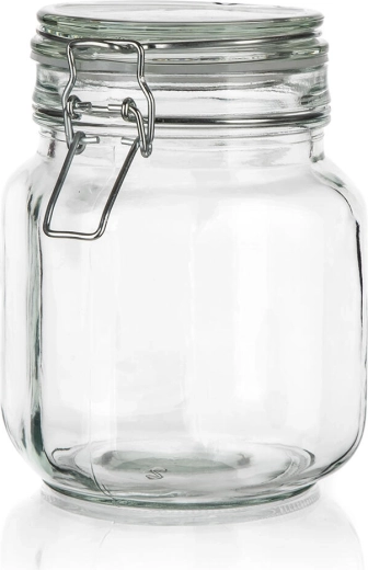 Erea Glas‑Vorratsdose hermetisch mit Bügelverschluss 1 l