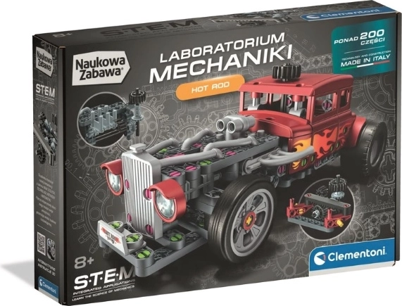 Clementoni Mechanik-Labor Hot Rod – STEM-Baukasten