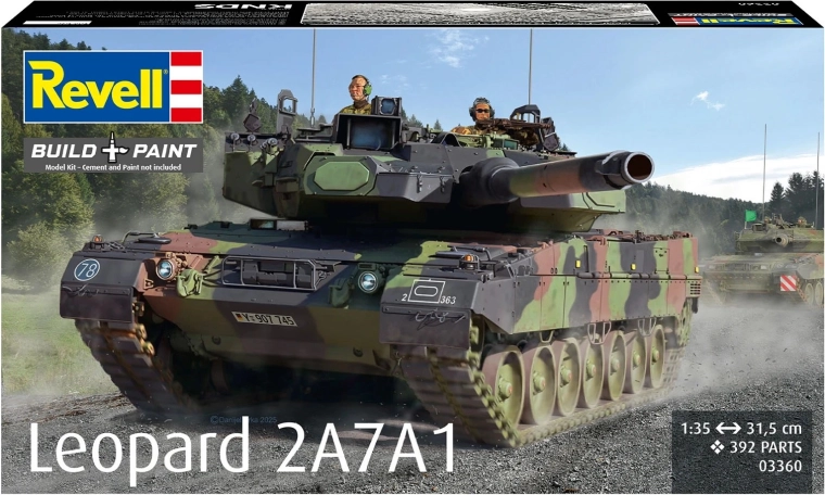 Kunststoffmodell des Panzers Leopard 2A7A1