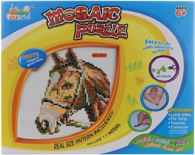 Mosaik mit Pferdemotiv