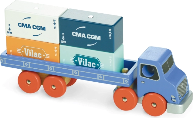 Holzlastwagen Vilacity mit Containern VILAC