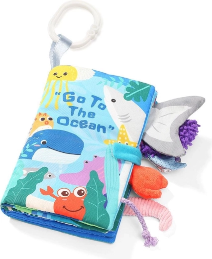 BabyOno Sensorik-Stoffbuch Go to the Ocean für Kinder
