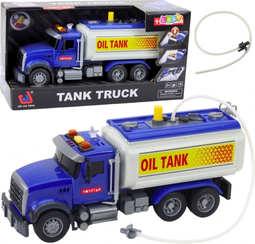 Kinder-Tankwagen – LKW mit Wasserschlauch, Lichtern und Geräuschen, blau