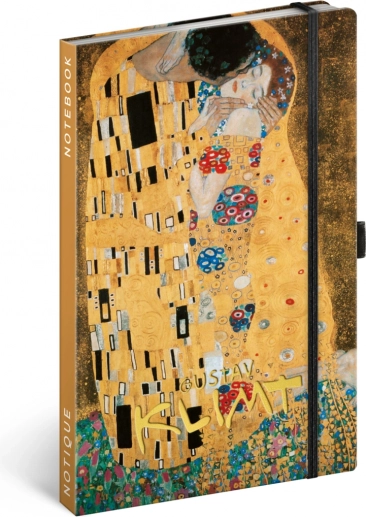 Gepunktetes Notizbuch NOTIQUE Gustav Klimt 13 × 21 cm