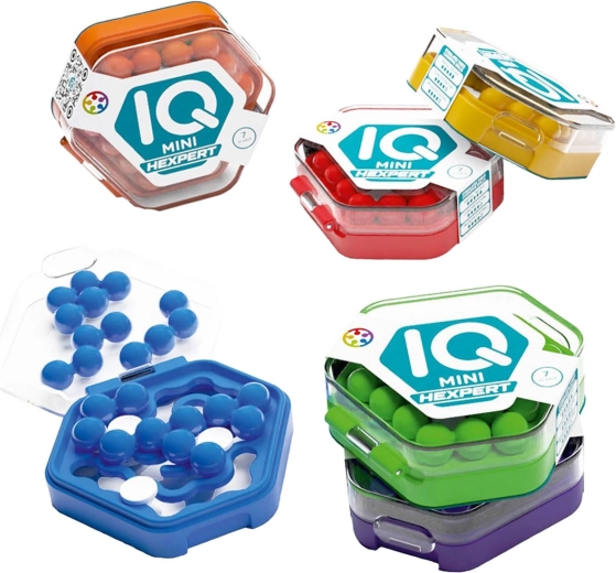 MINDOK Smart Games IQ Mini Hexpert Taschenlogikspiel für 1 Spieler – 1 Stück