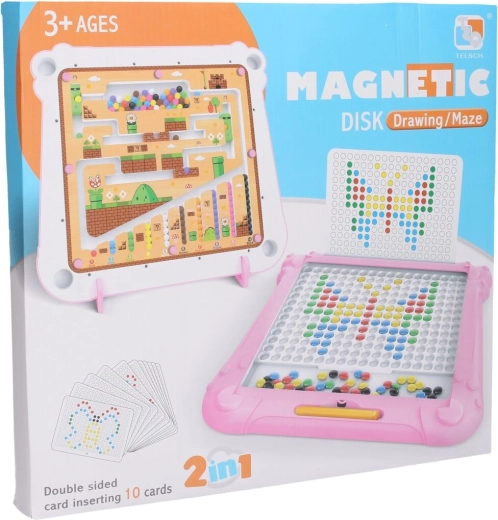 Magnetische Tafel mit Labyrinth blau 34 cm
