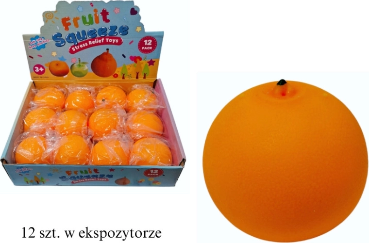 Antistress-Quetschball Orange - 1 Stück