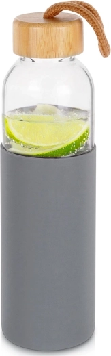 Glas-Wasserflasche mit Silikonhülle Vilde 500 ml